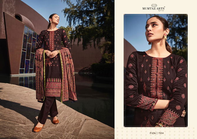 Mumtaz Fiza 7001 Fancy Festive Wear Heavy Jam Satin Embroidery Salwar Kameez Collection