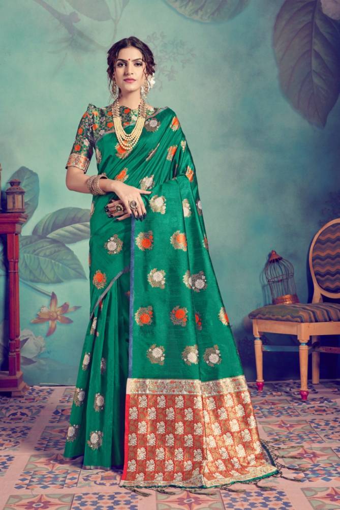 Ynf Pasudh Nx Occasion Wear Banarasi Tussar Silk Latest Designer Saree Collection
