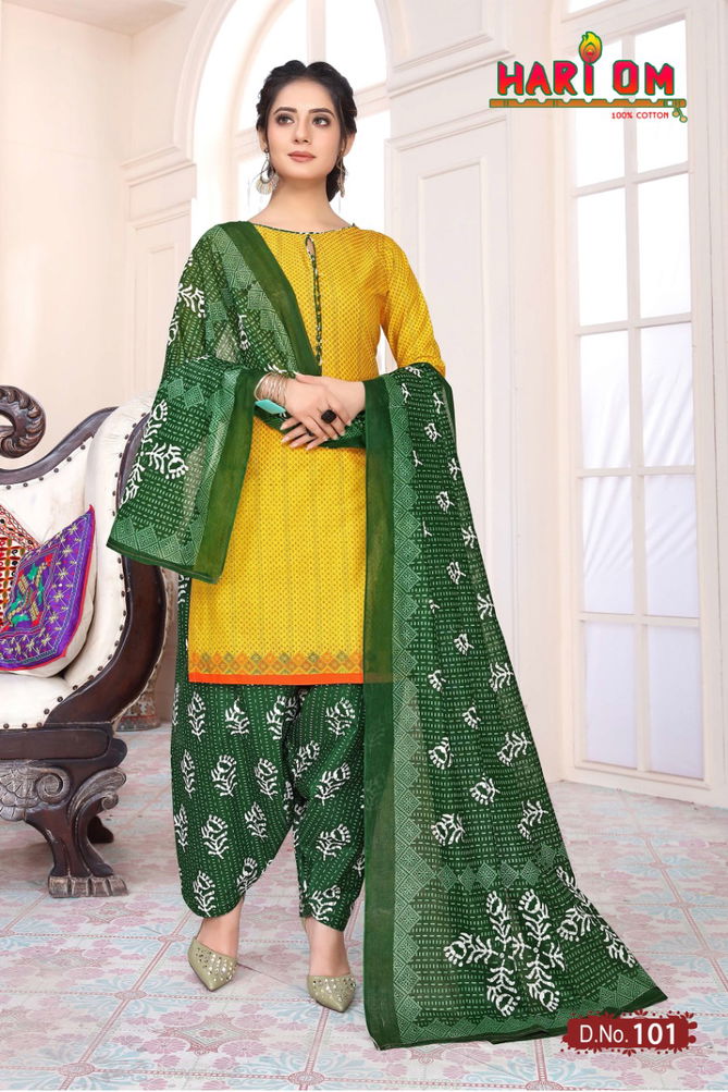 Hari Om Print 1 Latest Fancy Regular Wear Printed Cotton Salwar Suit  Collection
