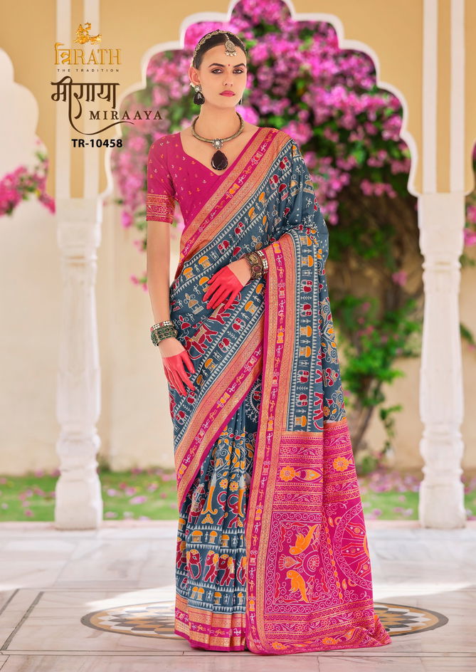 Miraaya By Trirath Printed Fancy Saree Wholesale Manufacturers