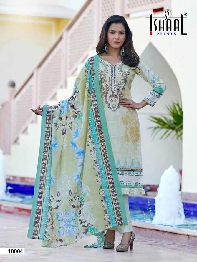 Ishaal Gulmohar 18 Latest Fancy Designer Pure Lawn Karachi Dress Material Collection
