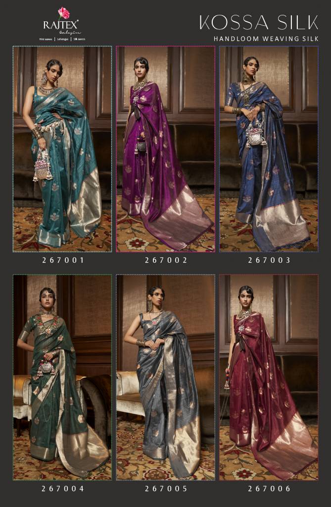 Kossa Silk By Rajtex Handloom Weaving Wedding Wear Saree Wholesale Online