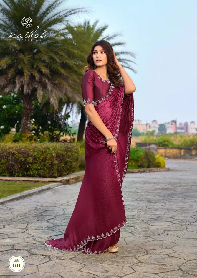 Sapphire Vol 1 By Kashvi Silk Designer Sarees Wholesalers In Delhi