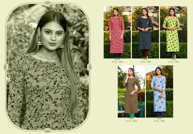 Nitisha Nx Kitab latest Heavy fancy Rayon Regular Wear Designer Kurtis Collection
