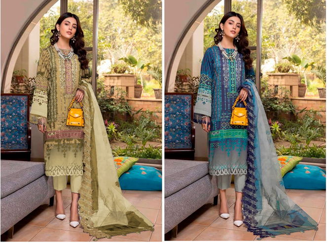 Taj 480 And 481 Cotton Pakistani Suits Wholesale Clothing Distributors In India
