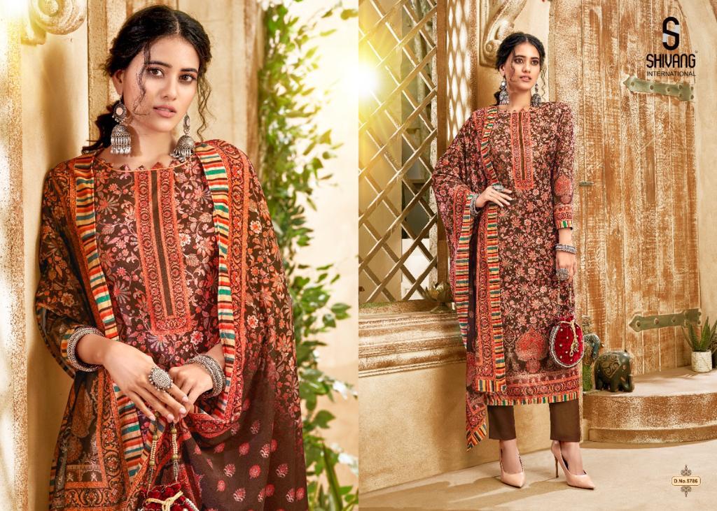 Noor Vol 5 By Shivang Velvet Digital Printed Salwar Kameez Online Wholesale