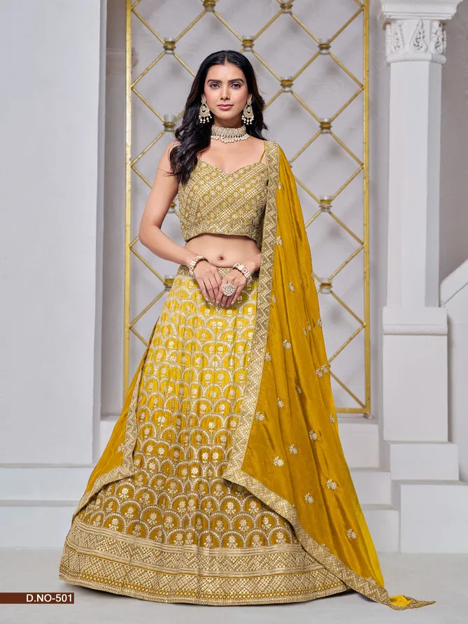 Mehvish Vol 5 By Chinon Wedding Wear Lehenga Choli Wholesale Online