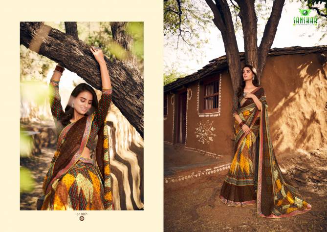 Sanskar Shubhlabh New Exclusive Party Wear Brasso Designer Saree Collection