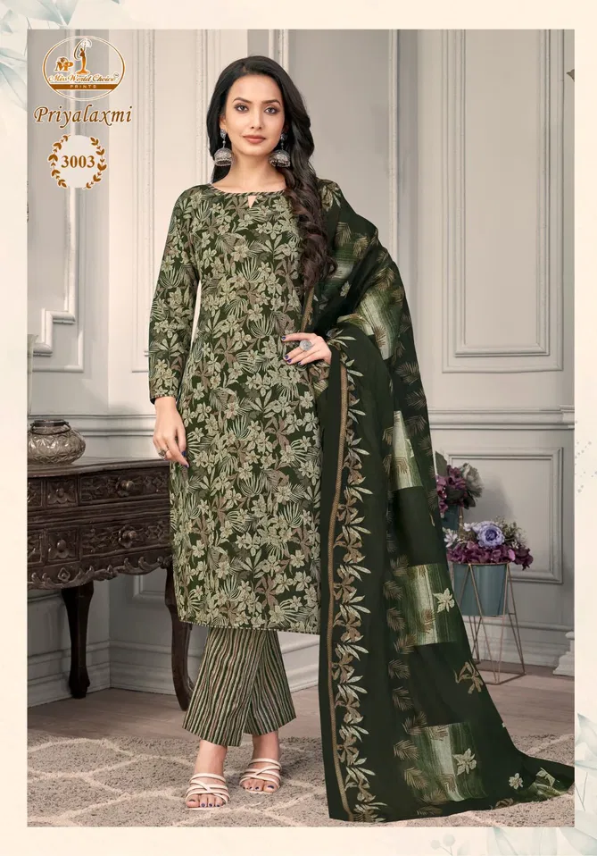 Priyalaxmi Vol 3 Miss World Choice Printed Cotton Dress Material Suppliers In India