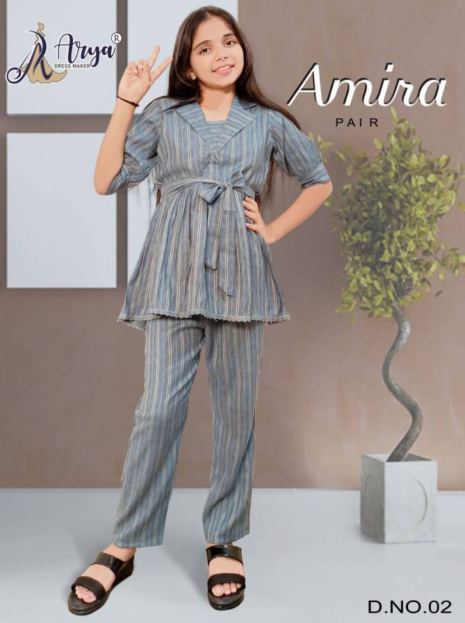 Amira Pair Fir Girls Top With Pant Kids Catalog