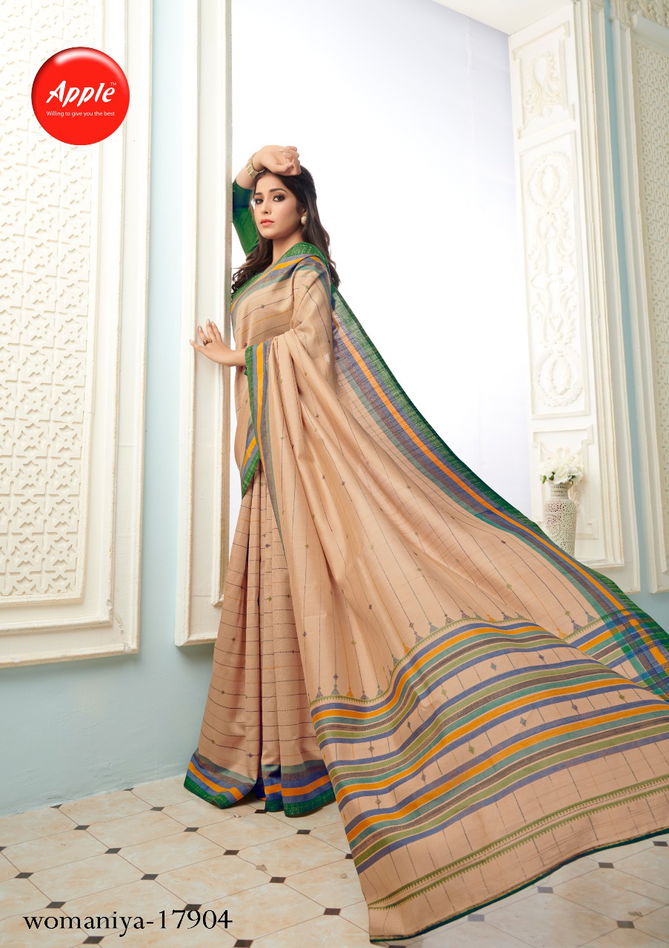 Apple Womaniya Latest Bhagalpuri Silk Casual Wear Decent Look Saree Collection
