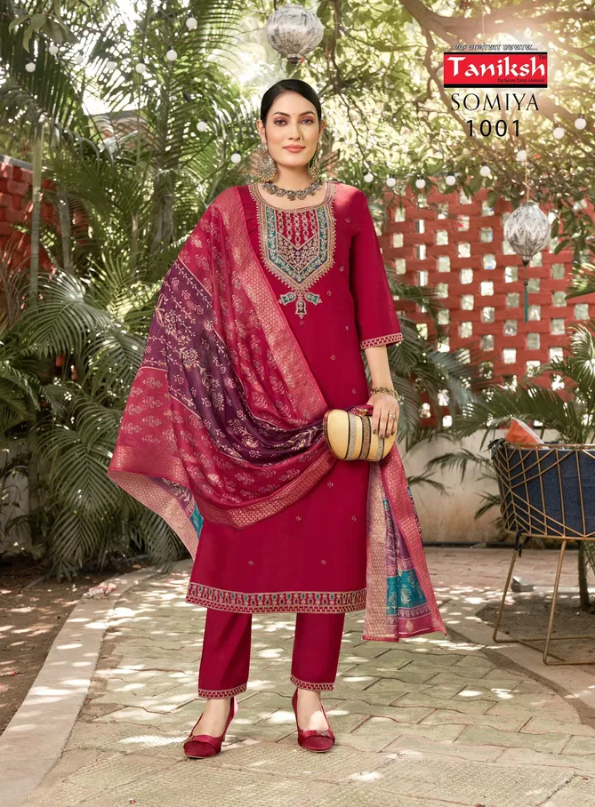 Somiya Vol 1 By Taniksh Kurti With Bottom Dupatta Wholesalers In Delhi