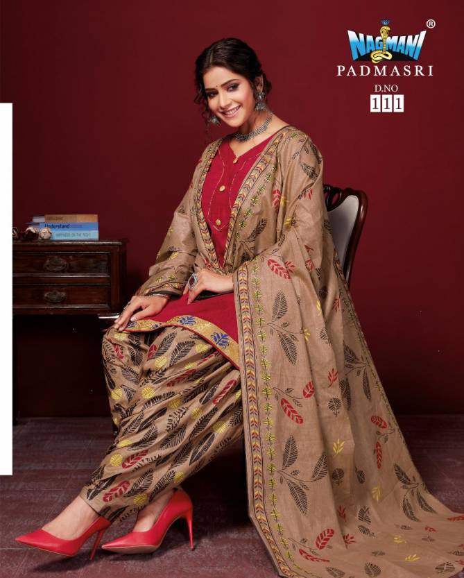 Nagmani Padmashri 11 Latest fancy Regular Casual Wear Printed Cotton Salwar Suit Collection