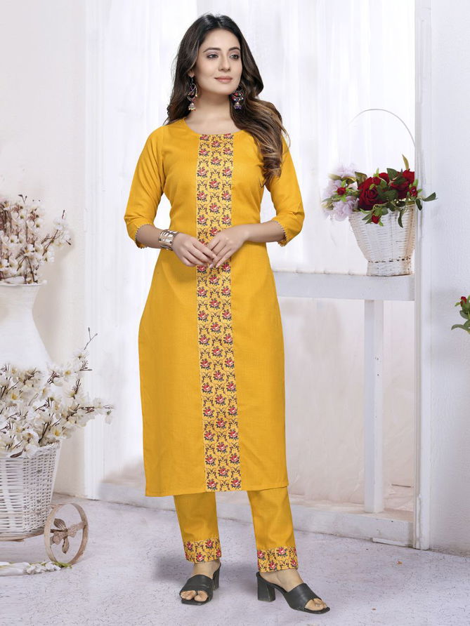 Gng 1115 Fancy Wear Cotton Designer Kurti With Bottom Collection