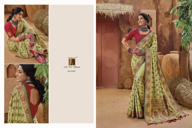 Kachhi Work Vol 4 By MN Banarasi Silk Saree Wholesale Price In Surat