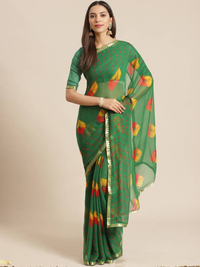 Queen 6 Latest Fancy Casual Daily Wear Chiffon Printed Sarees Collection
