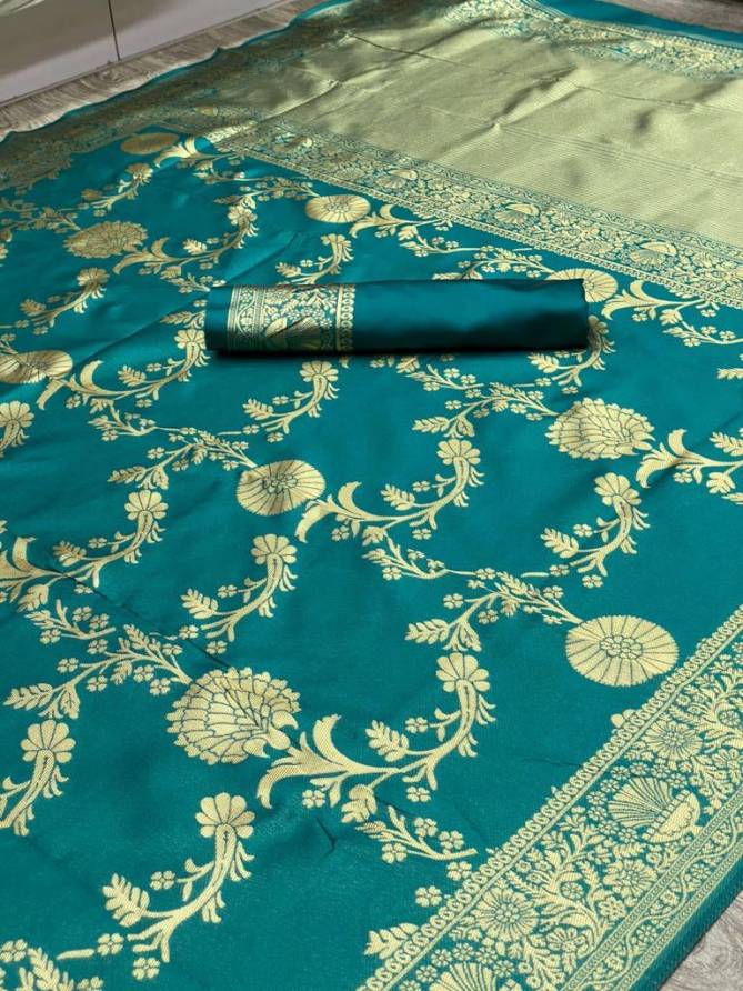 DDF Rama Veli Soft Lichi Silk Designer Sarees Catalog