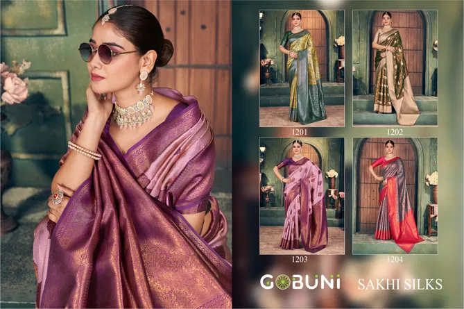 Sakhi Silk By Gobuni Zari Silk Designer Saree Wholesale Price In Surat