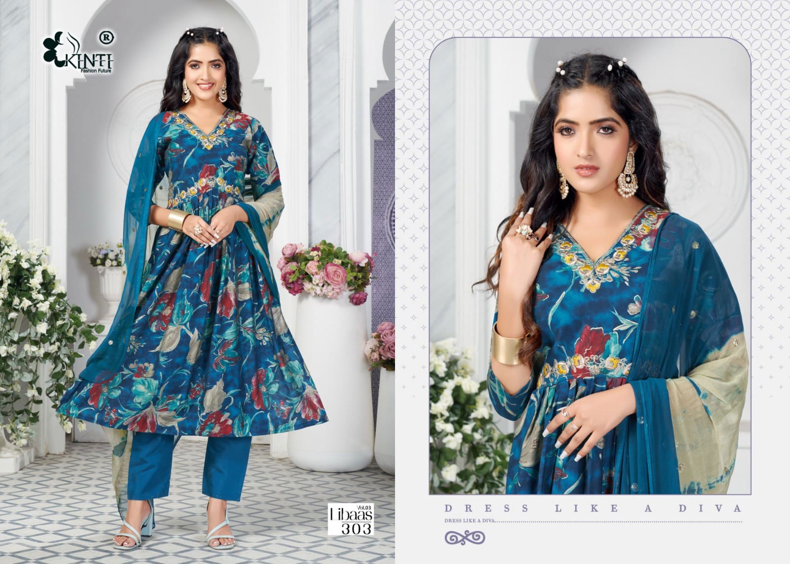 Libaas Vol 3 By Kinti 301 To 306  Kurti wholesale market in Surat with Price