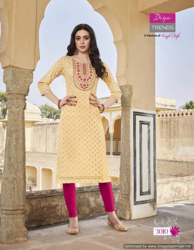 Victorias 3 New Ethnic Wear Rayon Embroidery Designer Kurti Collection