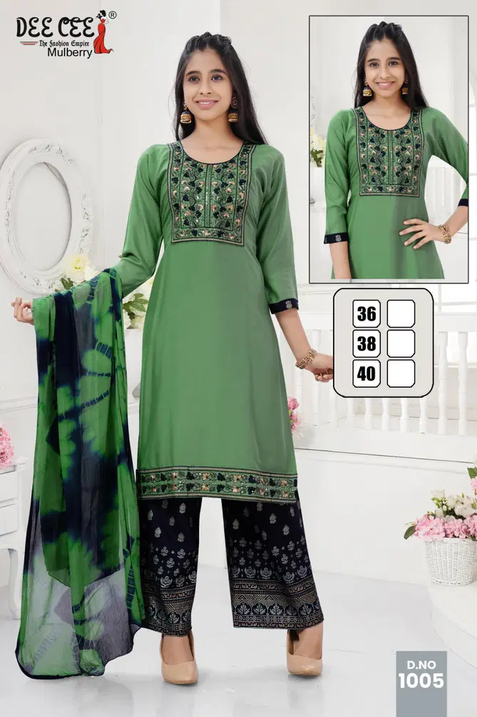 Mulberry By Deecee Kids Girl Wear Kurti With Bottom Dupatta Exporters In India