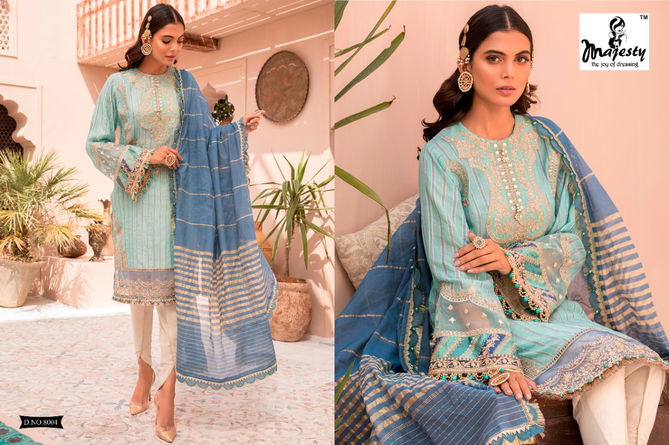 Majesty Maria B Lawn 8 Latest fancy Designer Festive Wear jam silk cotton digital print Pakistani Salwar Suits Collection
