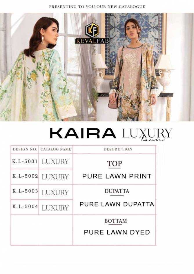 Keval Kaira 5 Karachi Cotton Casual Wear Printed Designer Dress Material Collection
