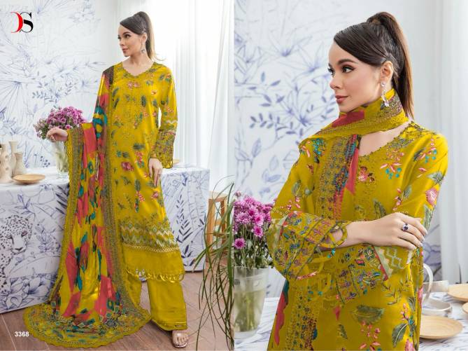 Deepsy Nureh Gardenia 24 Cotton Embroidery Pakistani Salwar Suit Catalog