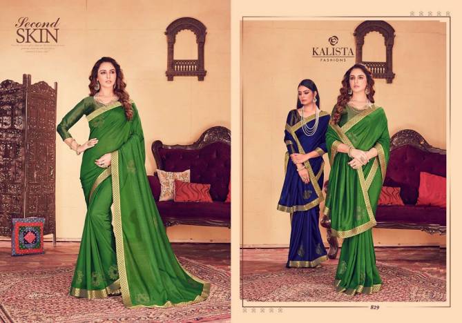 Kalista Kalki Latest Fancy Festive Wear Designer Vichitra Silk Sarees Collection
