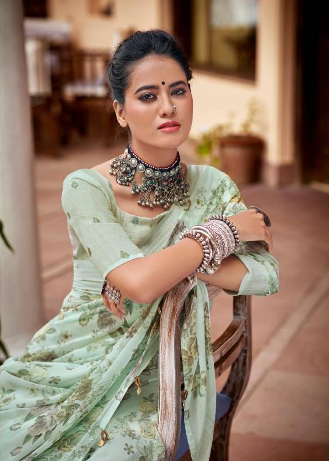 Kashvi Vihana Designer Festive Wear Georgette Printed  Saree Collection