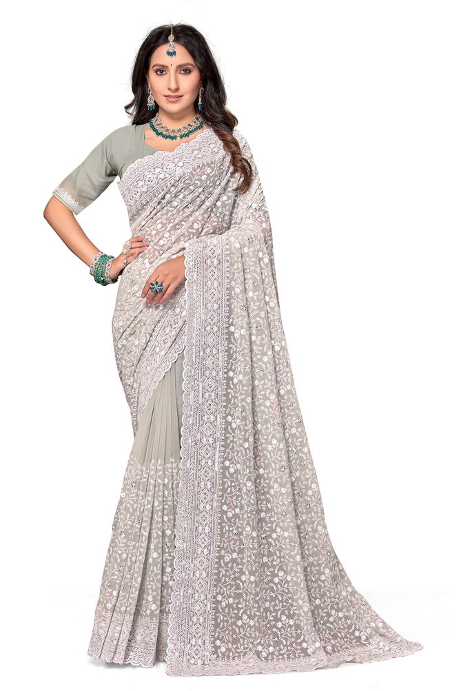 Masterful By Utsav Nari Georgette Embroidery Sarees Orders In India