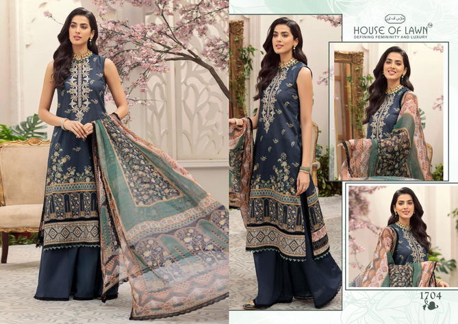 House Of Lawn Noor Fancy Wear Lawn Cotton Pakistani Salwar Kameez Collection