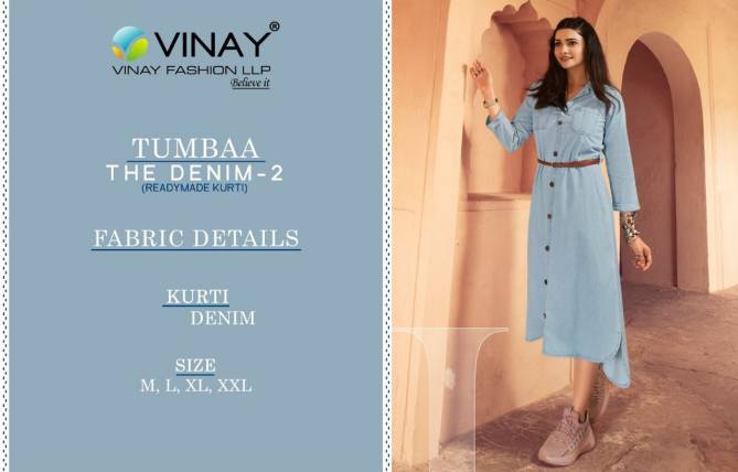 Vinay Tumbaa Denim 2 Exclusive Fancy Party Wear Denim Stylish Kurti Collection