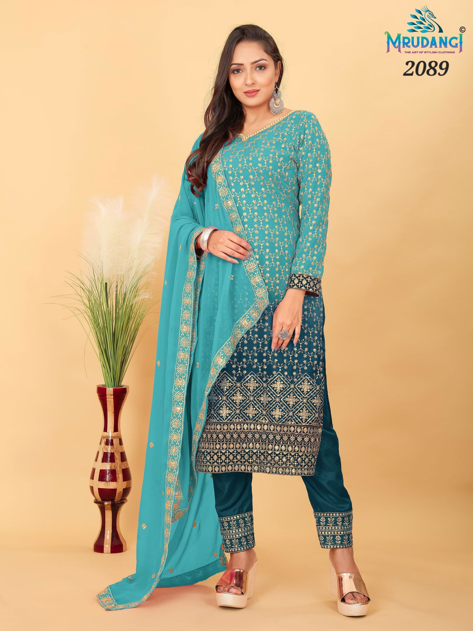 Misri By Mrudangi Kurtis With Bottom Dupatta Orders In India