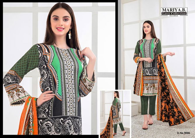 Mariya B 5 Latest Fancy Designer Karachi Cotton Printed Readymade Dress Collection
