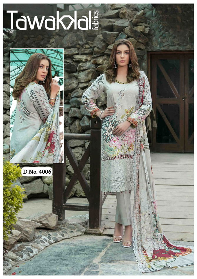 Tawakkal Opulence 4 Karachi Cotton Printed Casual Wear Designer Dress Material Collection
