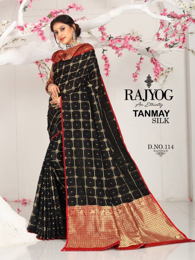 Rajyog Tanmay Exclusive Heavy Wedding Wear Latest Designer Soft silk weaving Saree Collection
