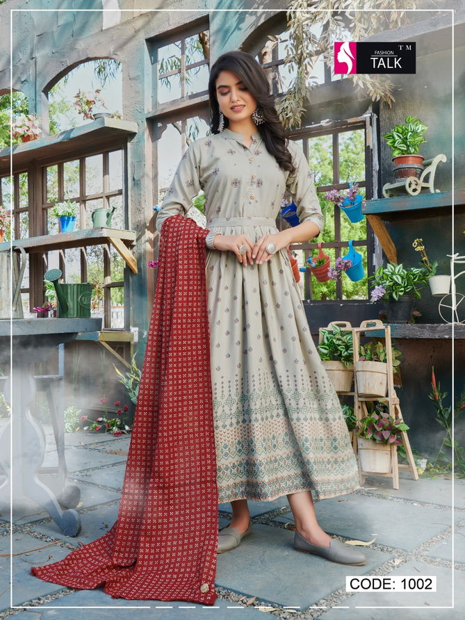 Ft Cocktail 1 Designer Latest Fancy Festive Wear Rayon Kurti With Dupatta Collection
