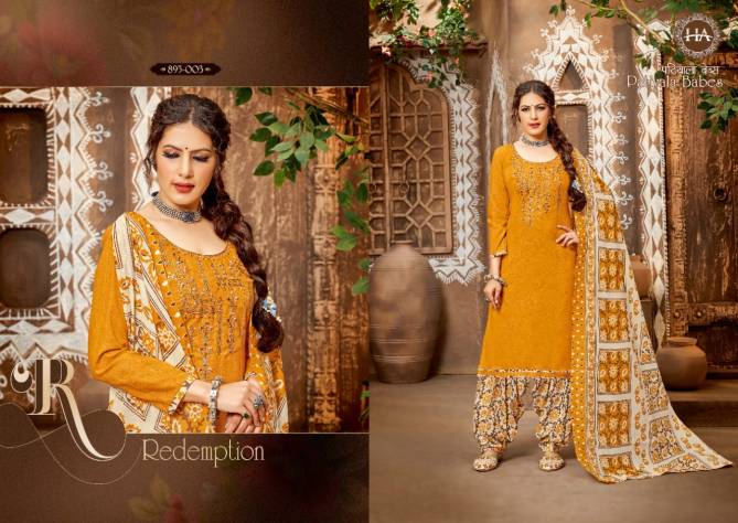 Harshit Patiyala Babes 2 Regular Wear Designer Cotton Dress Material Collection