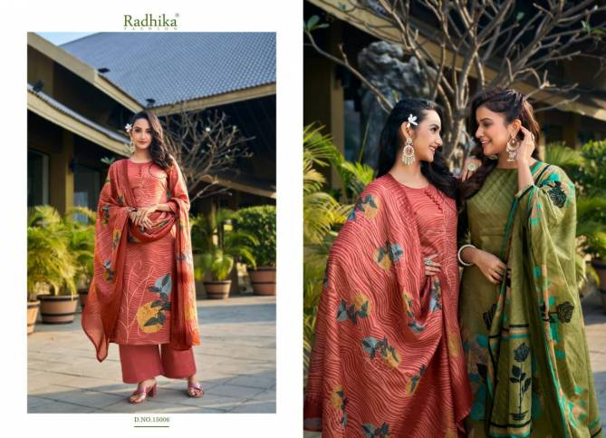 Azara Radhika Fancy Casual Wear Zara Jam Cotton Printed Designer Dress Material Collection