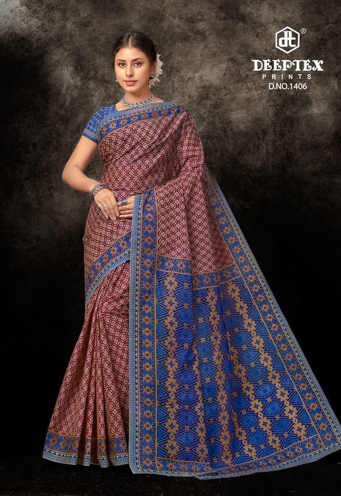 Prime Time Vol 14 By Deeptex Daily Wear Cotton Saree Online Wholesale