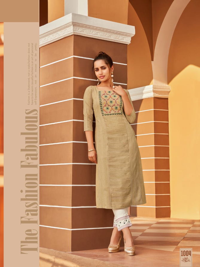 Syasii Matic Fancy Party Wear Cotton Embroidery Latest Designer Kurtis Collection
