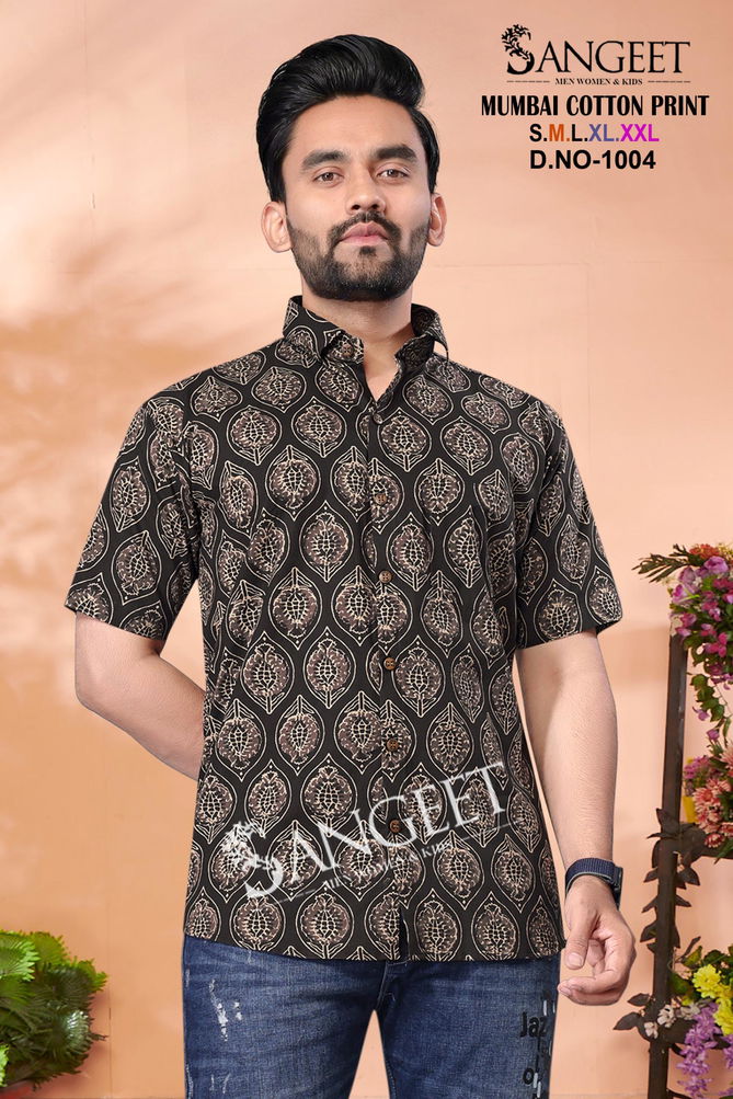 Sangeet Mumbai Cotton Print Mens T Shirt Wholesale In India