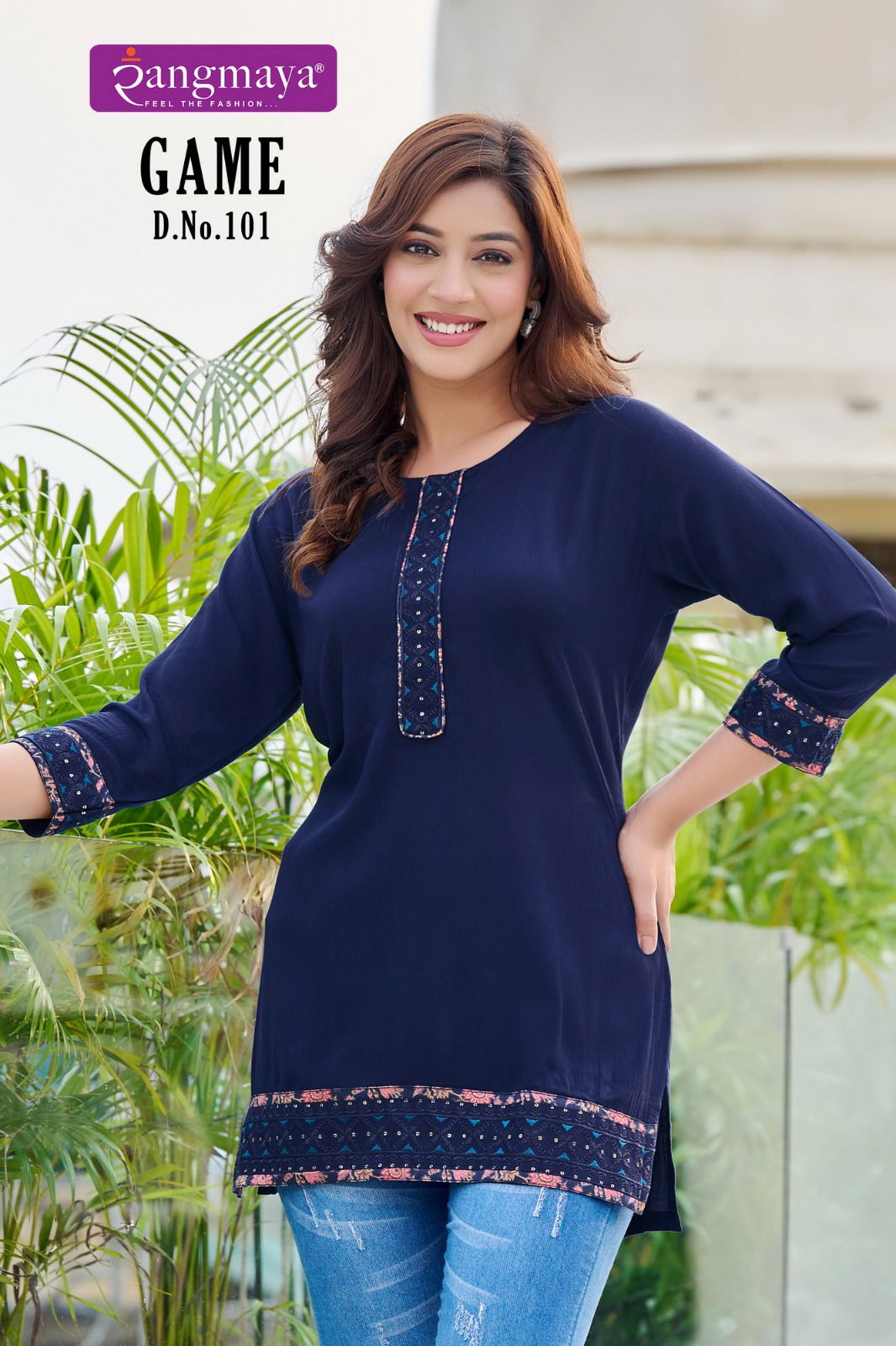 Game By Rangmaya Western Short Tops Wholesale In India