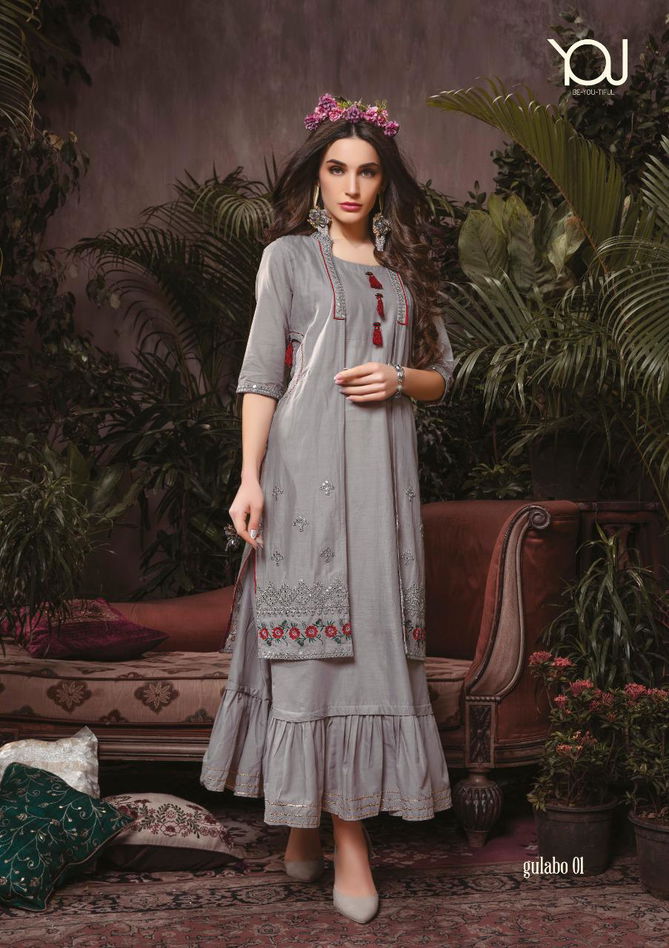 You Gulabo Latest Fancy Designer Festive Party Wear Heavy  Elegant Kurti Collection
