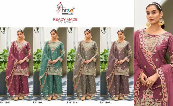 R 1186 I To L By Shree Fab Khatli Work Organza Pakistani Readymade Suits Wholesale Price In India