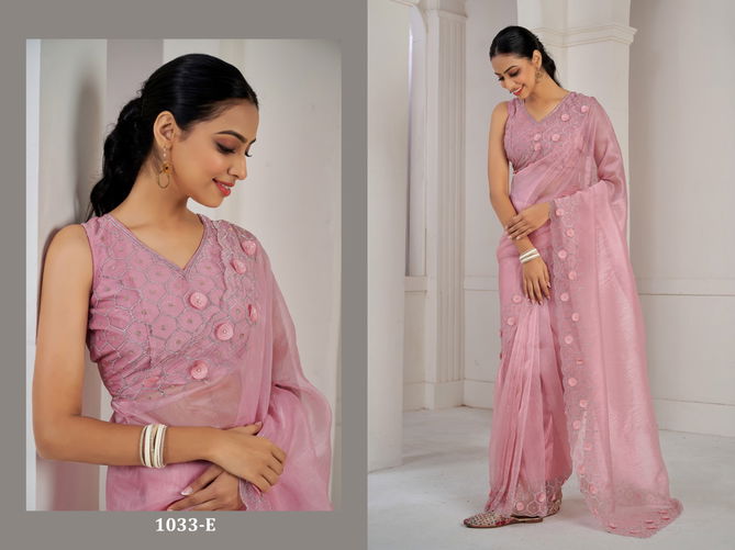 Mehek 1033 A TO E Soft Organza Party Wear Saree Exporters In India