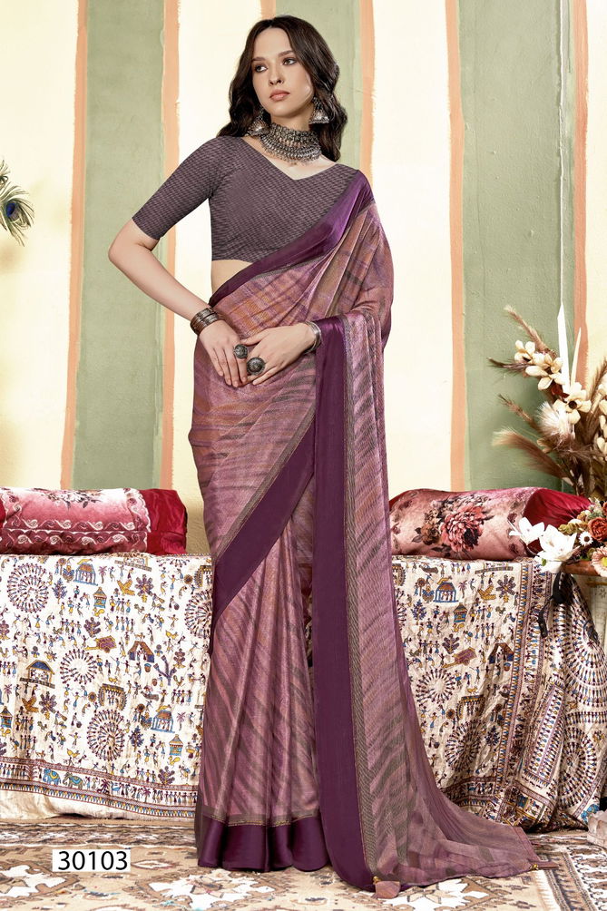 Nadiya By Vallabhi Printed Brasso Sarees Surat Wholesale Market