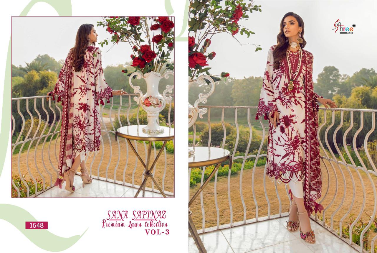 SANA SAFINAZ PREMIUM  LAWN COLLECTION VOL-03 Latest Fancy Designer Pure Lawn Cotton With Embroidery Work Pakistani Salwar Suit Collection