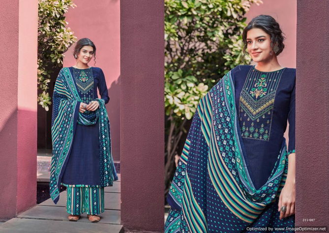 Sohni By Zulfat Pure Pashmina Dress Material Wholesale Online